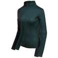 thumbnail image 1 of MixMatchy Women's 2-Pack Long Sleeve Turtleneck Lightweight Pullover Slim Fit Top, 1 of 1