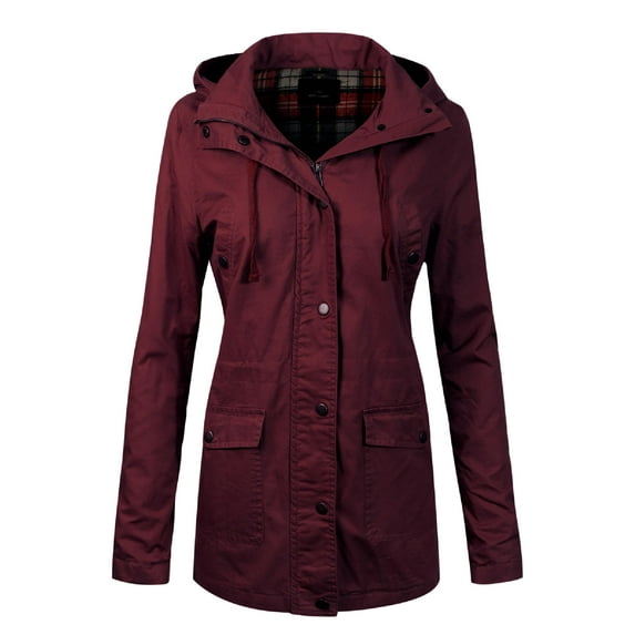 MixMatchy Women's Anorak Safari Hoodie Jacket up to Plus Size