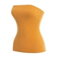 thumbnail image 1 of MixMatchy Women's Basic Solid Stretchy Cotton Long Bandeau Tube Top, 1 of 5