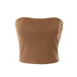MixMatchy Women's Ultra Comfortable Knit Crop Tube Top