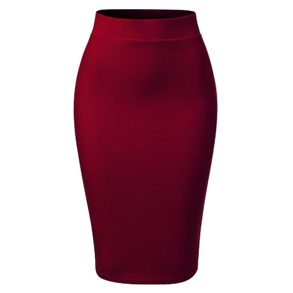MixMatchy Women's Casual Classic Bodycon Pencil Skirt