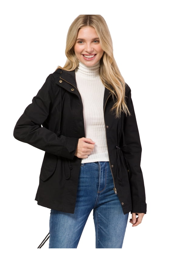 Women's Casual Lightweight Military Safari Anorak Utility Jacket