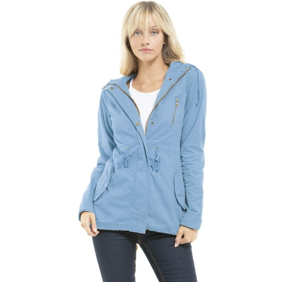 MixMatchy Women's Casual Lightweight Military Safari Anorak Utility Jacket