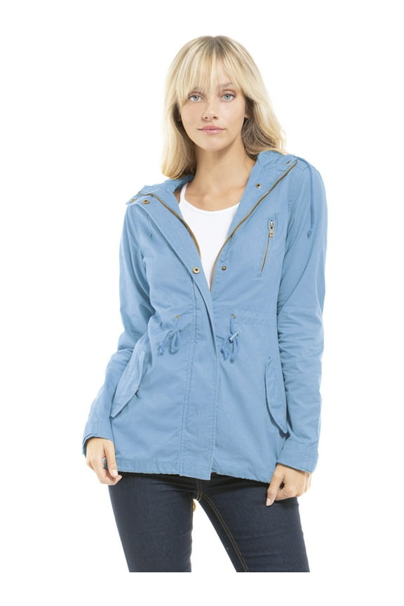 Women's Casual Lightweight Military Safari Anorak Utility Jacket
