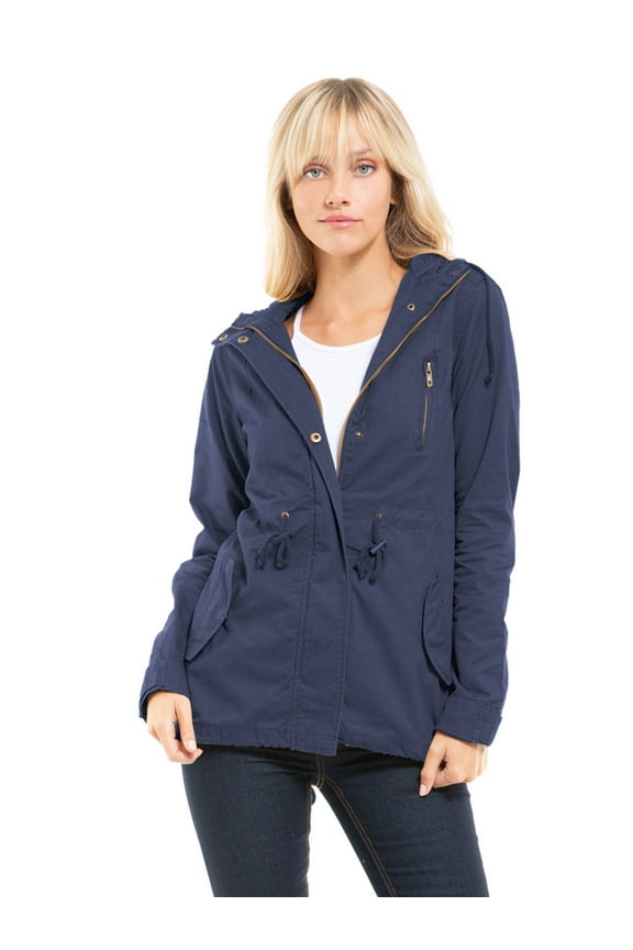 Women's Casual Lightweight Military Safari Anorak Utility Jacket