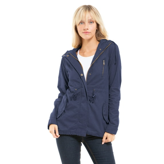 MixMatchy Women's Casual Lightweight Military Safari Anorak Utility Jacket