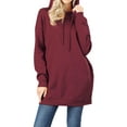 thumbnail image 1 of MixMatchy Women's Casual Oversized Long Sleeve Fleece Hoodie Sweatshirts Loose Hooded Pullover Tunic (S~3X), 1 of 5