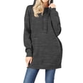 thumbnail image 1 of MixMatchy Women's Casual Oversized Long Sleeve Fleece Hoodie Sweatshirts Loose Hooded Pullover Tunic (S~3X), 1 of 5