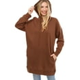 thumbnail image 1 of MixMatchy Women's Casual Oversized Long Sleeve Fleece Hoodie Sweatshirts Loose Hooded Pullover Tunic (S~3X), 1 of 1