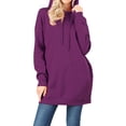 thumbnail image 1 of MixMatchy Women's Casual Oversized Long Sleeve Fleece Hoodie Sweatshirts Loose Hooded Pullover Tunic (S~3X), 1 of 5