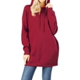 thumbnail image 1 of MixMatchy Women's Casual Oversized Long Sleeve Fleece Hoodie Sweatshirts Loose Hooded Pullover Tunic (S~3X), 1 of 6