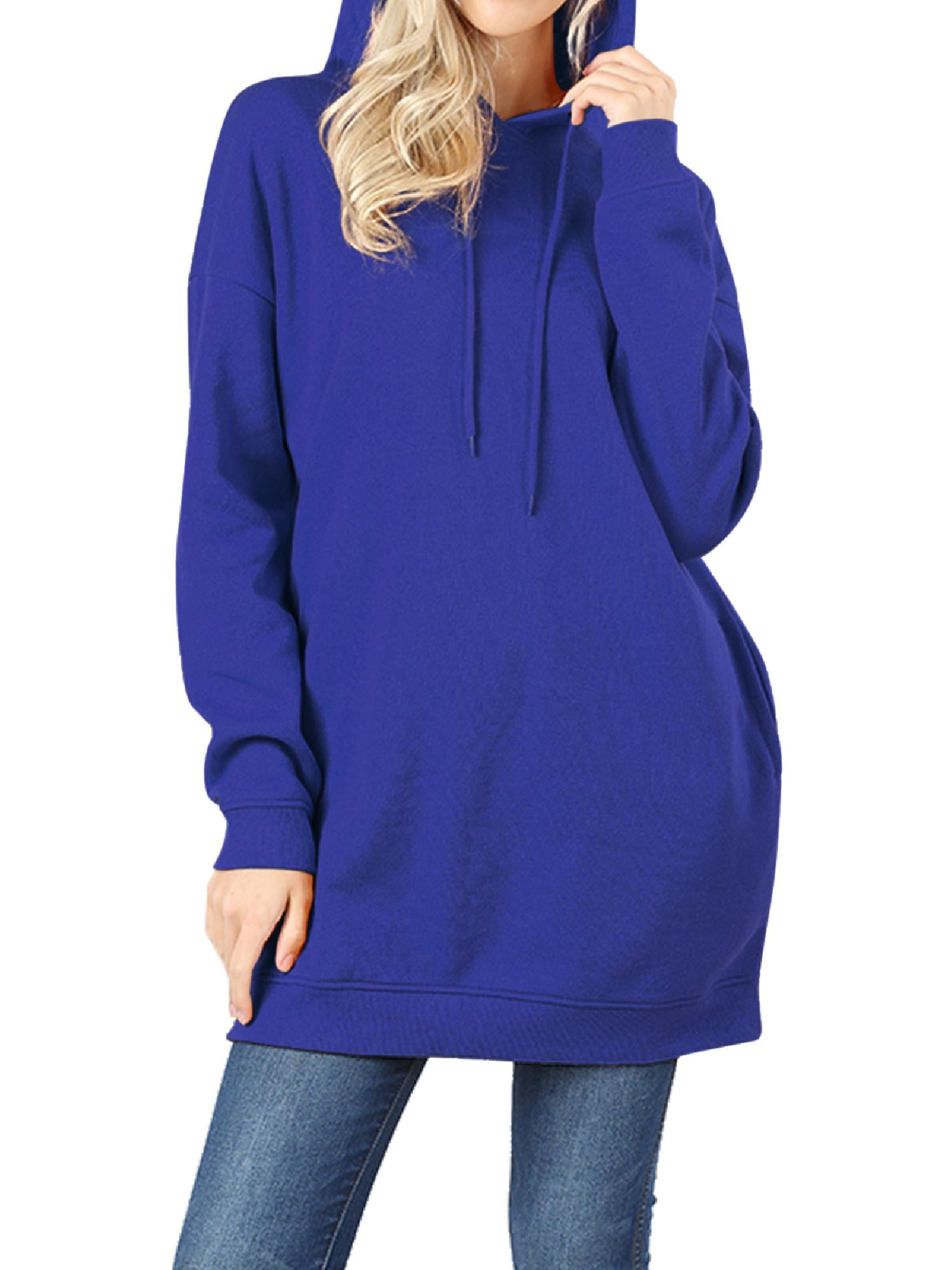Women Loose Long Sleeve Hooded Hoodie