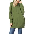 thumbnail image 1 of MixMatchy Women's Casual Oversized Long Sleeve Fleece Hoodie Sweatshirts Loose Hooded Pullover Tunic (S~3X), 1 of 5
