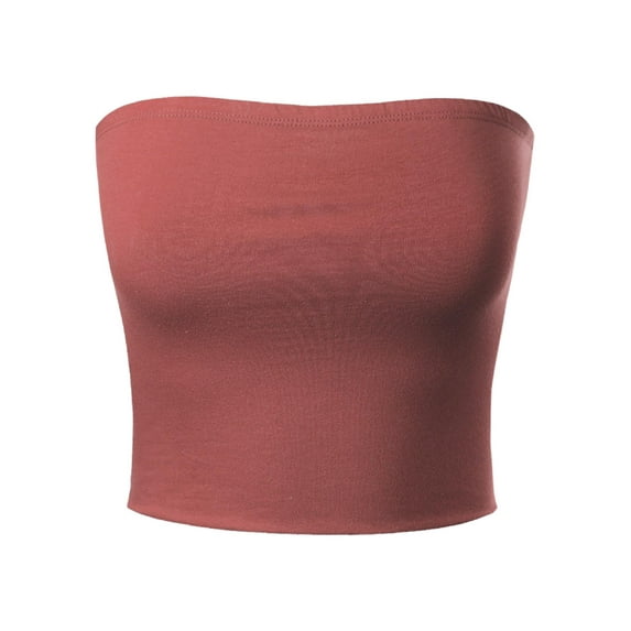 MixMatchy Women's Causal Strapless Basic Sexy Tube Top