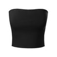 thumbnail image 1 of MixMatchy Women's Causal Strapless Basic Sexy Tube Top, 1 of 4