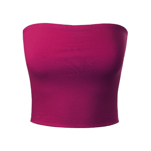 MixMatchy Women's Causal Strapless Basic Sexy Tube Top