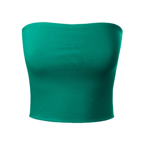 MixMatchy Women's Causal Strapless Basic Sexy Tube Top