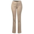 thumbnail image 1 of MixMatchy Women's Comfy Bootcut Curvy Fit Trouser Pants, 1 of 3
