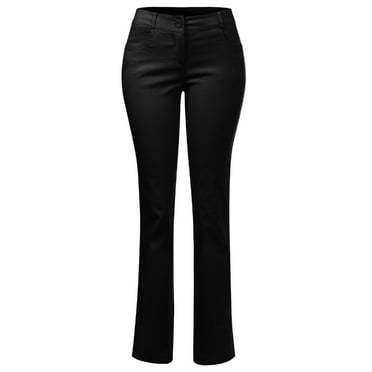 MixMatchy Women's Comfy Bootcut Curvy Fit Trouser Pants