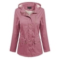 thumbnail image 1 of MixMatchy Women's Faux Fur Waist Drawstring Lightly Padded Utility Fashion Jacket Parka, 1 of 4