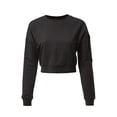 thumbnail image 1 of MixMatchy Women's French Terry Crop Pullover Sweatshirt, 1 of 4