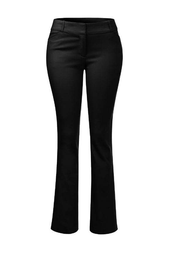 Women's High Waist Comfy Stretchy Bootcut Trouser Pants