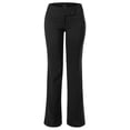 thumbnail image 1 of MixMatchy Women's High Waist Slim Boot-Cut Stretch Office Pants Trousers, 1 of 6