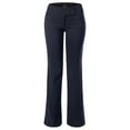thumbnail image 1 of MixMatchy Women's High Waist Slim Boot-Cut Stretch Office Pants Trousers, 1 of 6