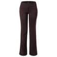 thumbnail image 1 of MixMatchy Women's High Waist Slim Boot-Cut Stretch Office Pants Trousers, 1 of 6