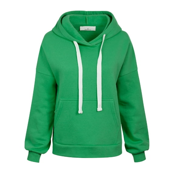 MixMatchy Women's Kangaroo Pocket W/ Cell Phone Pocket Sweatshirt Hoodie