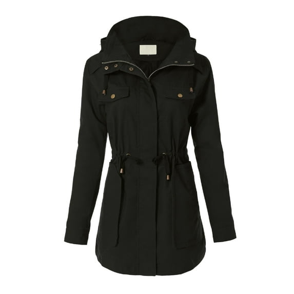 MixMatchy Women's Lightweight Anorak Utility Hoodie Jacket