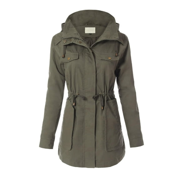 MixMatchy Women's Lightweight Anorak Utility Hoodie Jacket