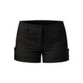 thumbnail image 1 of MixMatchy Women's Lightweight Body Enhancing Comfort Cuffed Shorts with Pockets, 1 of 5