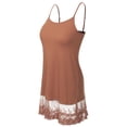 thumbnail image 1 of MixMatchy Women's Long Line Cami with Lace Extender Camisole Tank Top, 1 of 1
