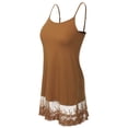 thumbnail image 1 of MixMatchy Women's Long Line Cami with Lace Extender Camisole Tank Top, 1 of 1