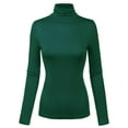 thumbnail image 1 of MixMatchy Women's Long Sleeve Turtleneck Lightweight Pullover Slim Fit Top, 1 of 4