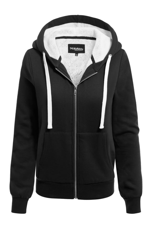 Women's Long Sleeve Zip Up Cozy Hoodie Jacket