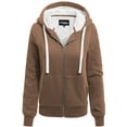 thumbnail image 1 of MixMatchy Women's Long Sleeve Zip Up Cozy Hoodie Jacket, 1 of 5