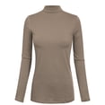 thumbnail image 1 of MixMatchy Women's Mock Neck Long Sleeve Slim Fit Sweater Top, 1 of 3