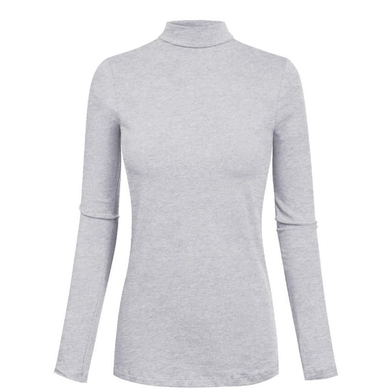 MixMatchy Women's Mock Neck Long Sleeve Slim Fit Sweater Top