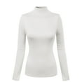 thumbnail image 1 of MixMatchy Women's Mock Neck Long Sleeve Turtleneck Slim Fit Sweater Top, 1 of 4