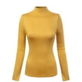 thumbnail image 1 of MixMatchy Women's Mock Neck Long Sleeve Turtleneck Slim Fit Sweater Top, 1 of 4