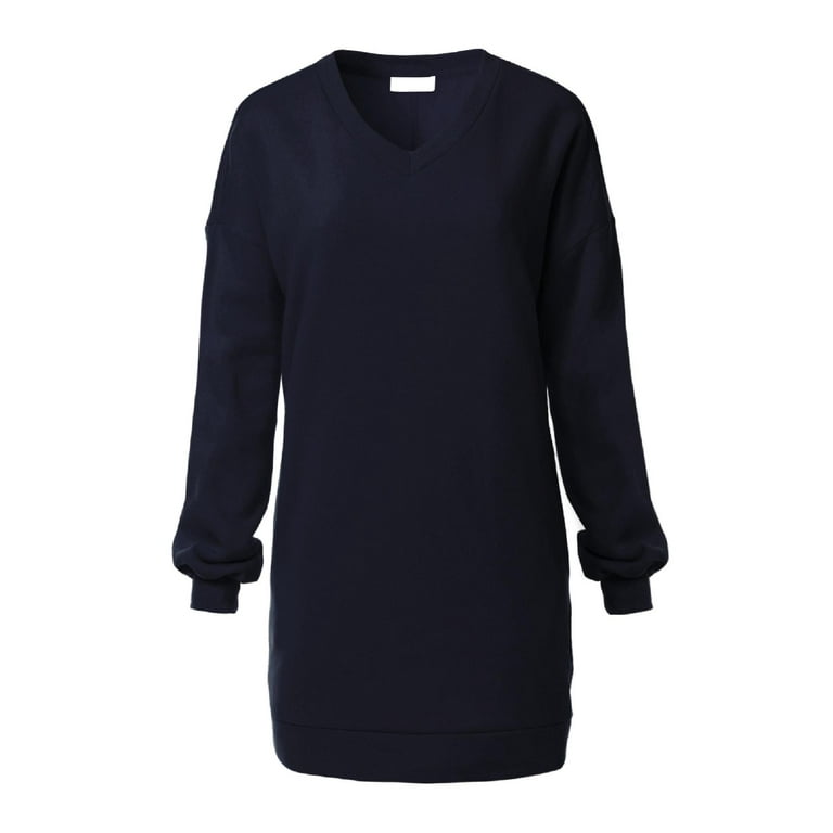 Crew neck tunic sweatshirt sale