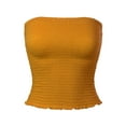 thumbnail image 1 of MixMatchy Women's Sexy Strapless Smocked Summer Tube Top, 1 of 4