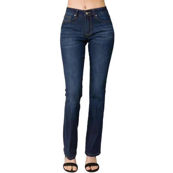 MixMatchy Women's Sexy Stylish Flare Bell Bottom Slim Bootcut Jean