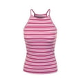 thumbnail image 1 of MixMatchy Women's Simple Casual Basic Active High Neck Ribbed Tank Top, 1 of 4