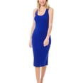 thumbnail image 1 of MixMatchy Women's Sleeveless Racerback Scoop Neck Bodycon Mini Dress, 1 of 4