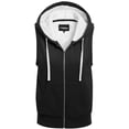thumbnail image 1 of MixMatchy Women's Sleeveless Sherpa Lining Zip Up Cozy Vest, 1 of 5