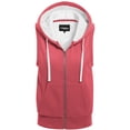 thumbnail image 1 of MixMatchy Women's Sleeveless Sherpa Lining Zip Up Cozy Vest, 1 of 5