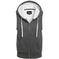 thumbnail image 1 of MixMatchy Women's Sleeveless Sherpa Lining Zip Up Cozy Vest, 1 of 5